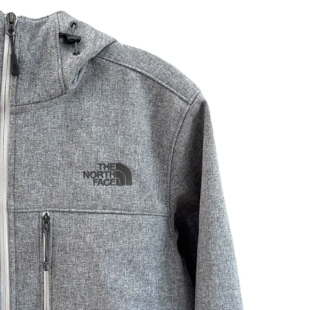 The North Face Men's Full Zip Apex Risor Barrier Soft Shell Jacket Gray Small